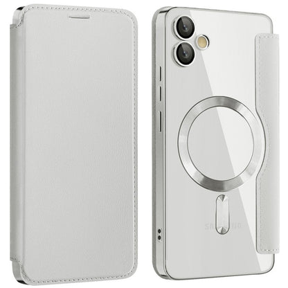Husa MagSafe pentru Samsung Galaxy A05 A055, Techsuit, SmartMag Book, Gri