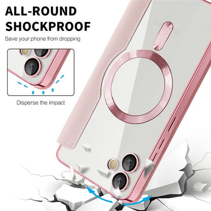 Husa MagSafe pentru Samsung Galaxy A05 A055, Techsuit, SmartMag Book, Roz
