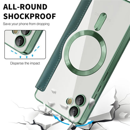 Husa MagSafe pentru Samsung Galaxy A05 A055, Techsuit, SmartMag Book, Verde