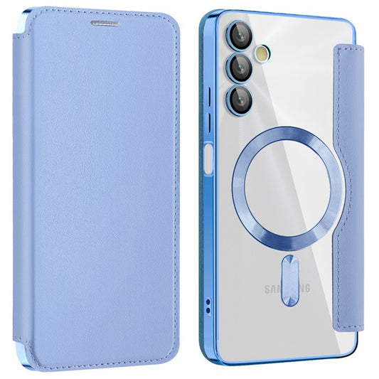 Husa MagSafe pentru Samsung Galaxy A05s A057, Techsuit, SmartMag Book, Bleu