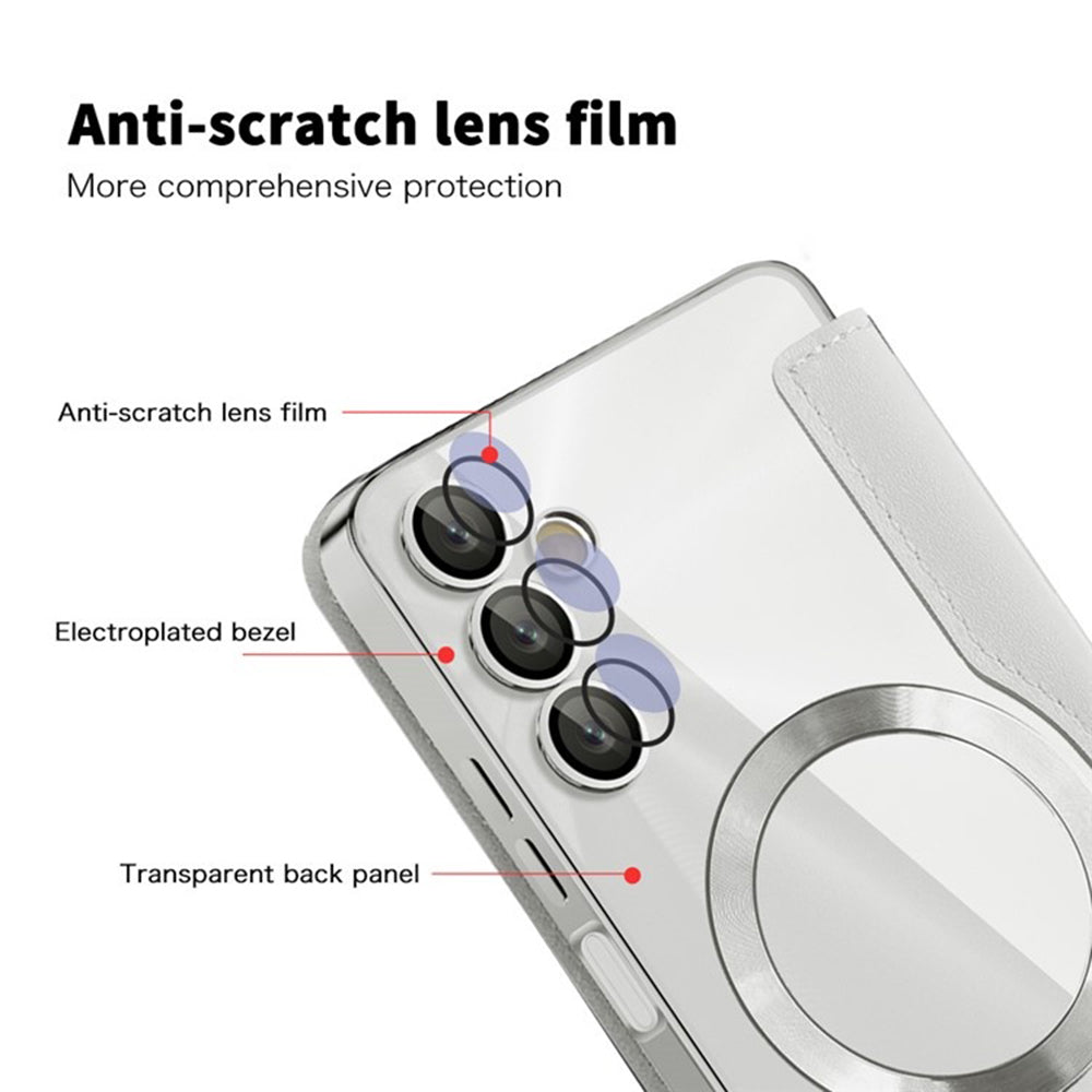 Husa MagSafe pentru Samsung Galaxy A05s A057, Techsuit, SmartMag Book, Gri