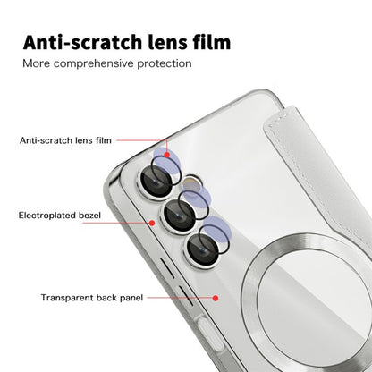 Husa MagSafe pentru Samsung Galaxy A05s A057, Techsuit, SmartMag Book, Gri