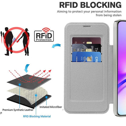 Husa MagSafe pentru Samsung Galaxy A05s A057, Techsuit, SmartMag Book, Gri
