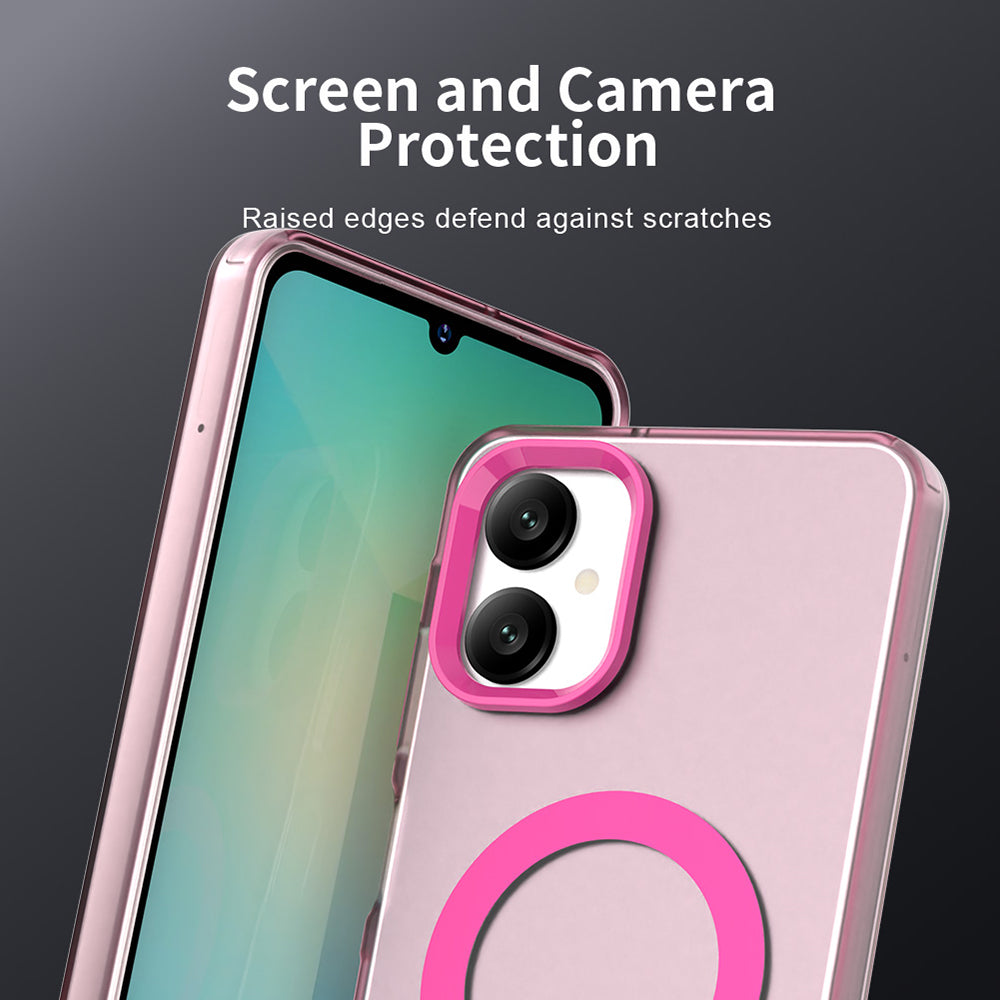 Husa MagSafe pentru Samsung Galaxy A06 A065, Techsuit, CandyCase, Roz