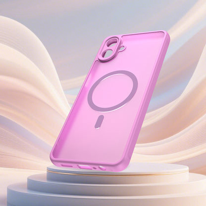 Husa MagSafe pentru Samsung Galaxy A07 4G A075, Techsuit, HaloFrost II, Roz