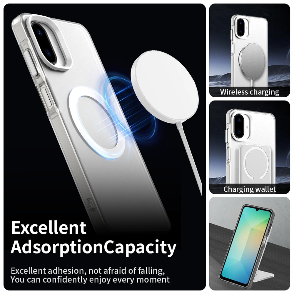 Husa MagSafe pentru Samsung Galaxy A07 4G A075, Techsuit, CandyCase, Alba