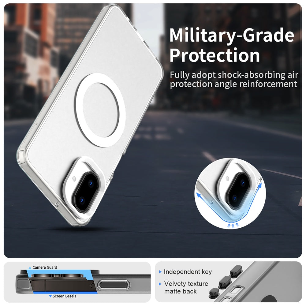 Husa MagSafe pentru Samsung Galaxy A07 4G A075, Techsuit, CandyCase, Alba