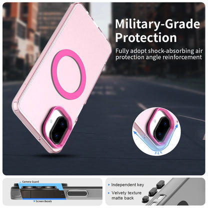 Husa MagSafe pentru Samsung Galaxy A07 4G A075, Techsuit, CandyCase, Roz