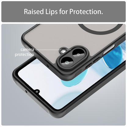 Husa MagSafe pentru Samsung Galaxy A07 4G A075, Techsuit, HaloFrost II, Neagra