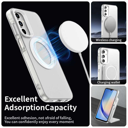 Husa MagSafe pentru Samsung Galaxy A15 5G A156 / A15 A155, Techsuit, CandyCase, Alba