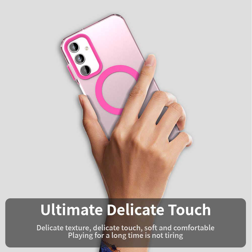 Husa MagSafe pentru Samsung Galaxy A15 5G A156 / A15 A155, Techsuit, CandyCase, Roz