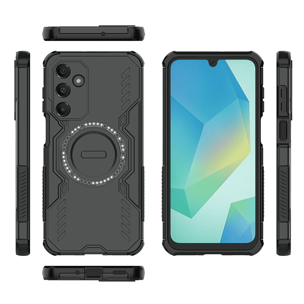 Husa MagSafe pentru Samsung Galaxy A16 5G A166 / A16 4G A165, Techsuit, ArmorMag, Neagra
