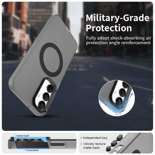 Husa MagSafe pentru Samsung Galaxy A16 5G A166 / A16 4G A165, Techsuit, CandyCase, Neagra