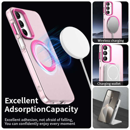 Husa MagSafe pentru Samsung Galaxy A16 5G A166 / A16 4G A165, Techsuit, CandyCase, Roz