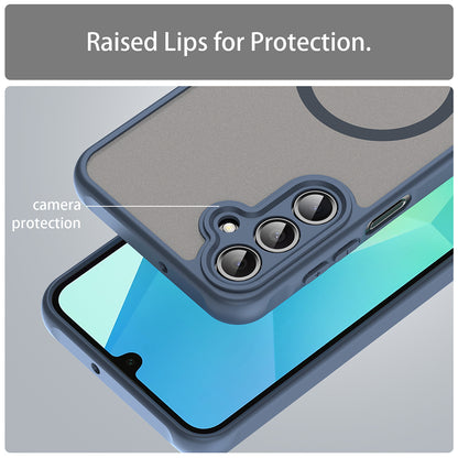 Husa MagSafe pentru Samsung Galaxy A16 5G A166 / A16 4G A165, Techsuit, HaloFrost II, Bleumarin
