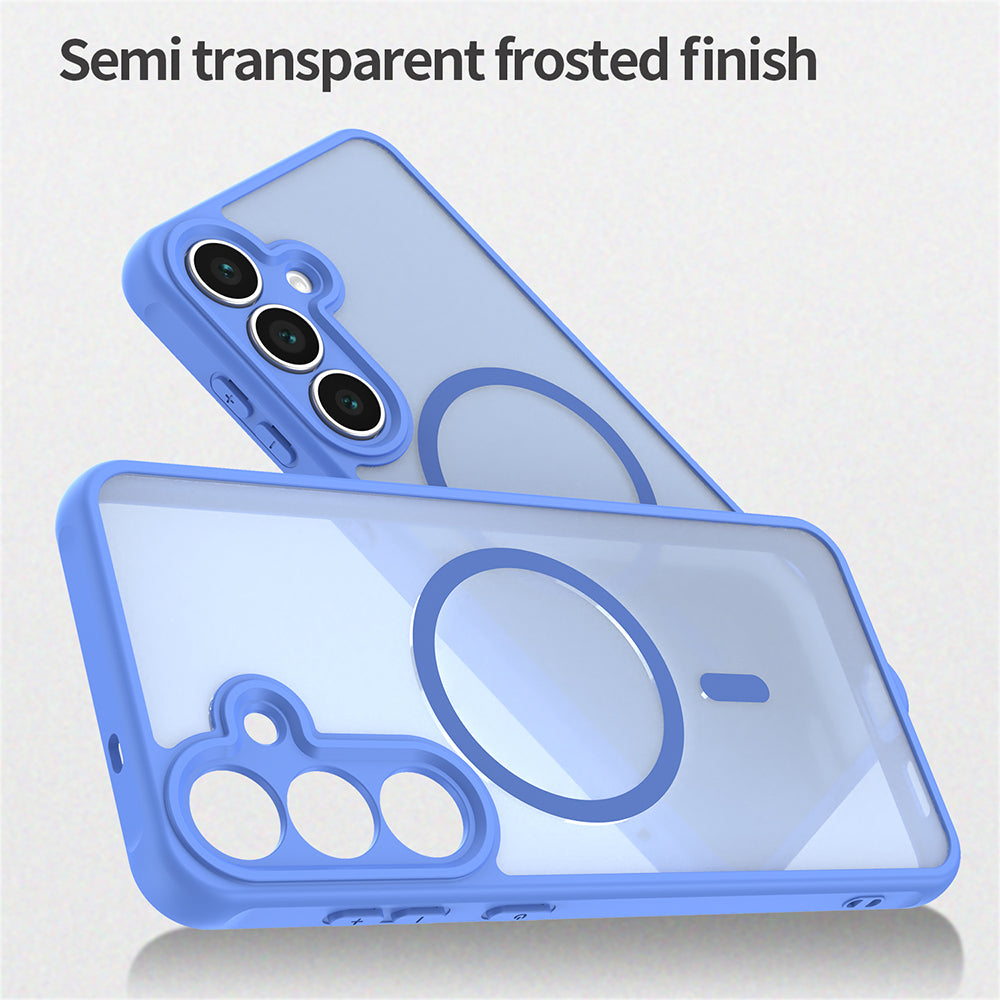 Husa MagSafe pentru Samsung Galaxy A17 5G, Techsuit, HaloFrost II, Albastra