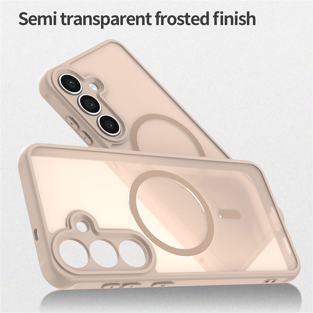 Husa MagSafe pentru Samsung Galaxy A17 5G, Techsuit, HaloFrost II, Aurie