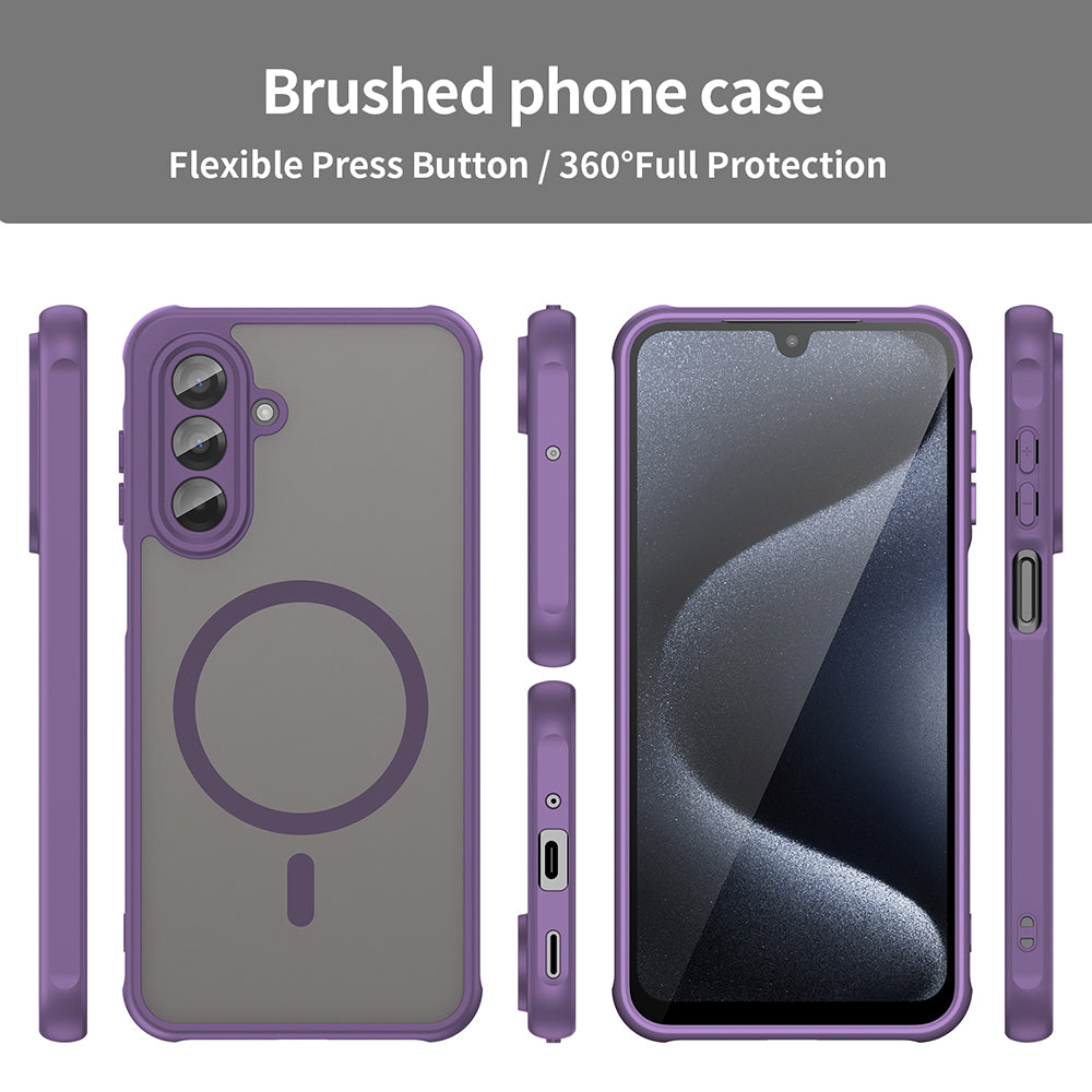 Husa MagSafe pentru Samsung Galaxy A17 5G, Techsuit, HaloFrost II, Mov