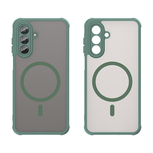 Husa MagSafe pentru Samsung Galaxy A17 5G, Techsuit, HaloFrost II, Verde