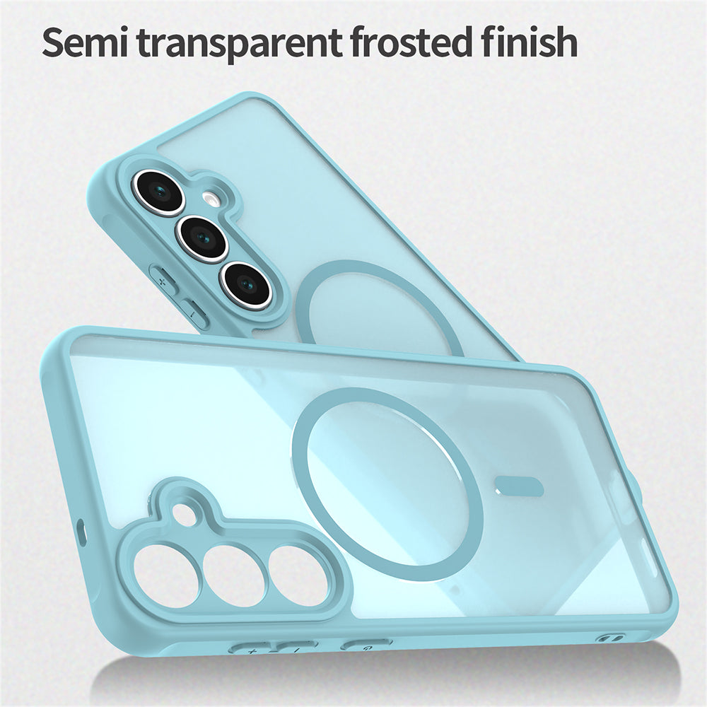 Husa MagSafe pentru Samsung Galaxy A17 5G, Techsuit, HaloFrost II, Verde Deschis