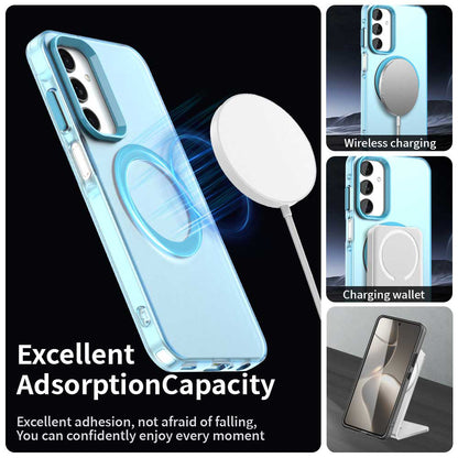 Husa MagSafe pentru Samsung Galaxy A25 A256, Techsuit, CandyCase, Albastra