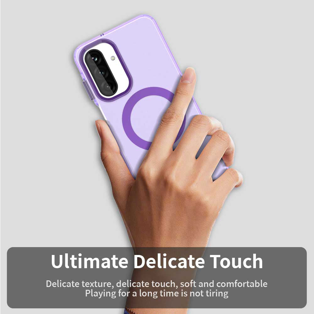 Husa MagSafe pentru Samsung Galaxy A26 A266, Techsuit, CandyCase, Mov