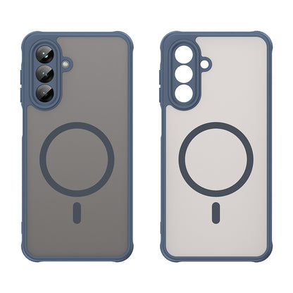 Husa MagSafe pentru Samsung Galaxy A26 A266, Techsuit, HaloFrost II, Bleumarin