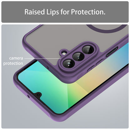 Husa MagSafe pentru Samsung Galaxy A26 A266, Techsuit, HaloFrost II, Mov
