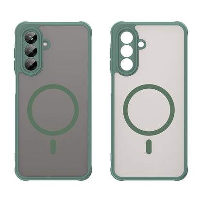 Husa MagSafe pentru Samsung Galaxy A26 A266, Techsuit, HaloFrost II, Verde