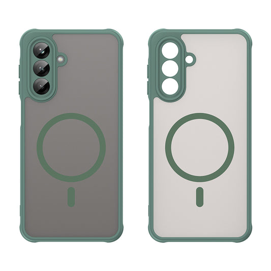 Husa MagSafe pentru Samsung Galaxy A26 A266, Techsuit, HaloFrost II, Verde