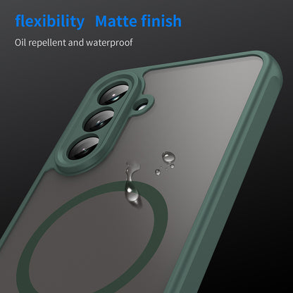 Husa MagSafe pentru Samsung Galaxy A26 A266, Techsuit, HaloFrost II, Verde