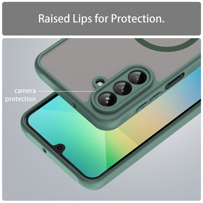 Husa MagSafe pentru Samsung Galaxy A26 A266, Techsuit, HaloFrost II, Verde