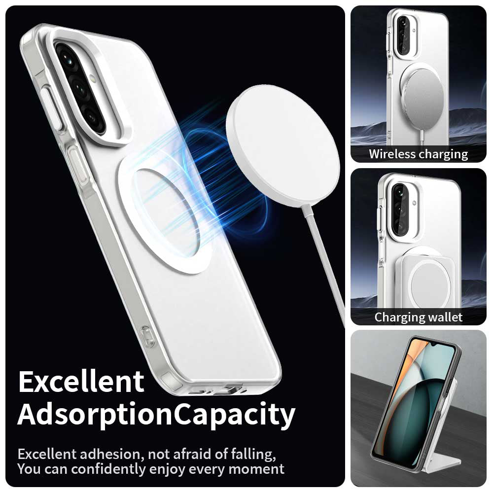 Husa MagSafe pentru Samsung Galaxy A27 5G, Techsuit, CandyCase, Alba