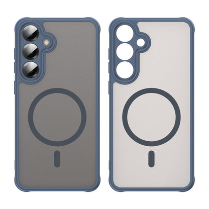 Husa MagSafe pentru Samsung Galaxy A27 5G, Techsuit, HaloFrost II, Bleumarin