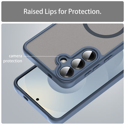 Husa MagSafe pentru Samsung Galaxy A27 5G, Techsuit, HaloFrost II, Bleumarin