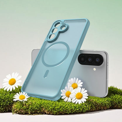 Husa MagSafe pentru Samsung Galaxy A27 5G, Techsuit, HaloFrost II, Verde Deschis