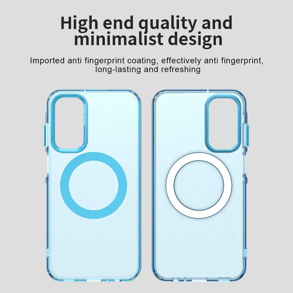 Husa MagSafe pentru Samsung Galaxy A35 5G A356, Techsuit, CandyCase, Albastra