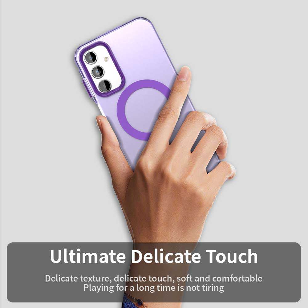 Husa MagSafe pentru Samsung Galaxy A35 5G A356, Techsuit, CandyCase, Mov