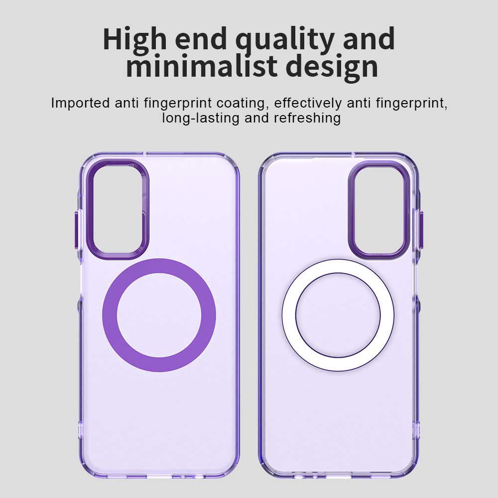 Husa MagSafe pentru Samsung Galaxy A35 5G A356, Techsuit, CandyCase, Mov