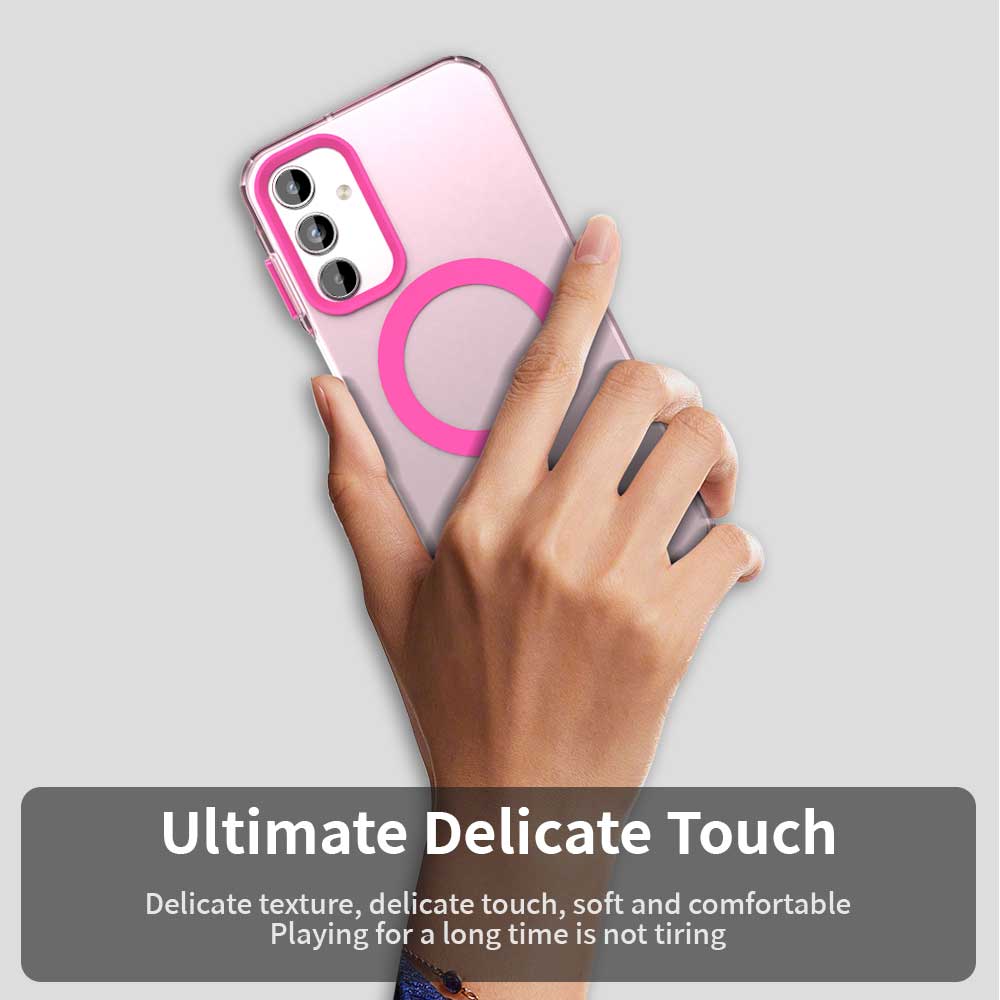 Husa MagSafe pentru Samsung Galaxy A35 5G A356, Techsuit, CandyCase, Roz