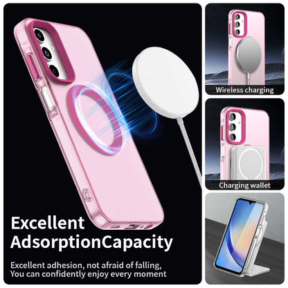 Husa MagSafe pentru Samsung Galaxy A35 5G A356, Techsuit, CandyCase, Roz