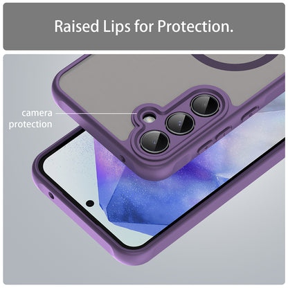 Husa MagSafe pentru Samsung Galaxy A35 5G A356, Techsuit, HaloFrost II, Mov