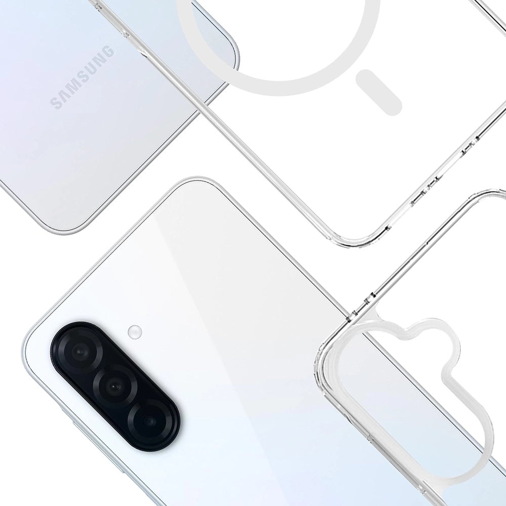 Husa MagSafe pentru Samsung Galaxy A36 A366, 3MK, Armor MagCase, Transparenta