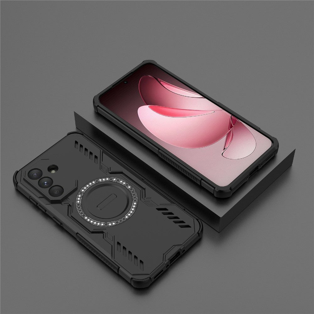 Husa MagSafe pentru Samsung Galaxy A36 A366, Techsuit, ArmorMag, Neagra