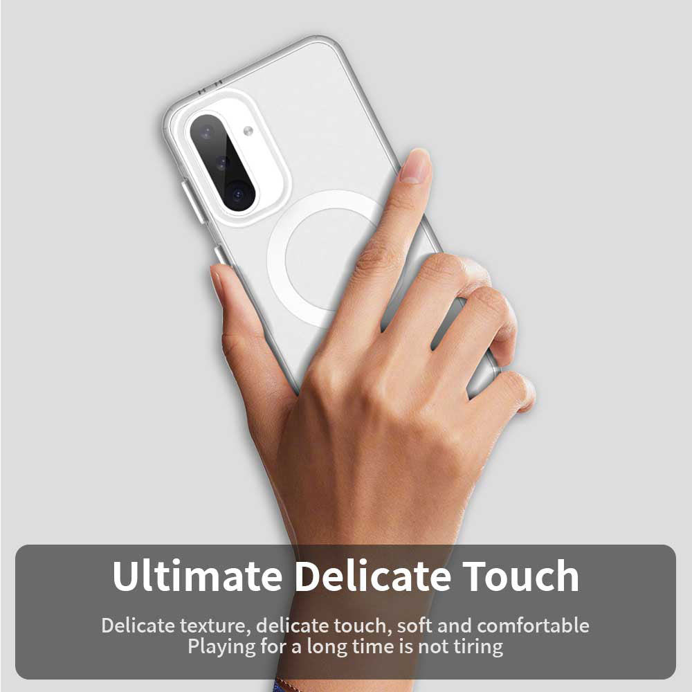 Husa MagSafe pentru Samsung Galaxy A36 A366, Techsuit, CandyCase, Alba