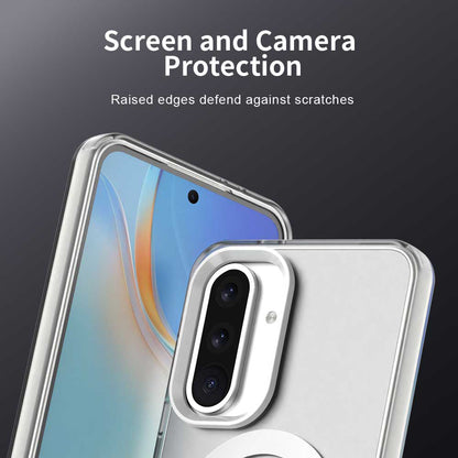 Husa MagSafe pentru Samsung Galaxy A36 A366, Techsuit, CandyCase, Alba