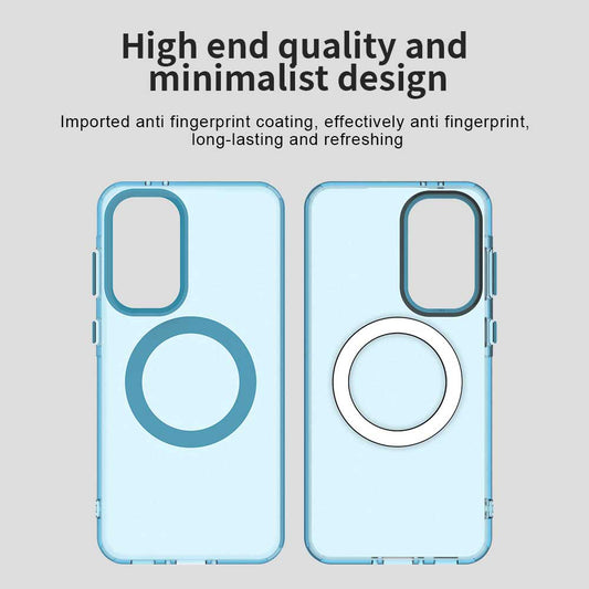 Husa MagSafe pentru Samsung Galaxy A36 A366, Techsuit, CandyCase, Albastra
