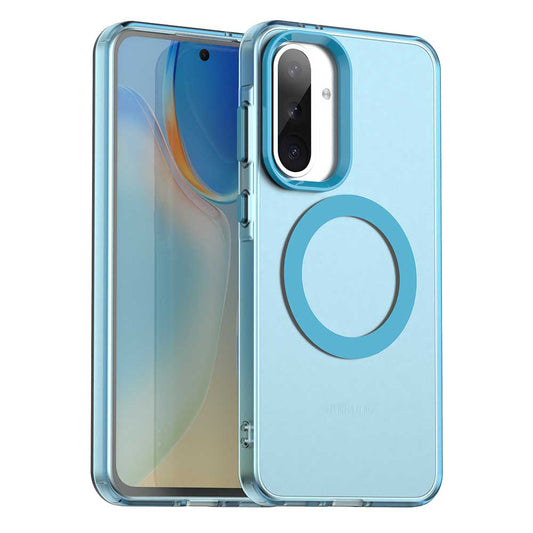 Husa MagSafe pentru Samsung Galaxy A36 A366, Techsuit, CandyCase, Albastra