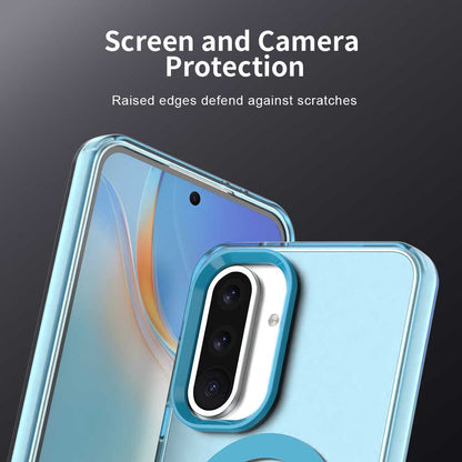 Husa MagSafe pentru Samsung Galaxy A36 A366, Techsuit, CandyCase, Albastra