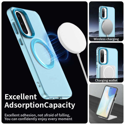 Husa MagSafe pentru Samsung Galaxy A36 A366, Techsuit, CandyCase, Albastra